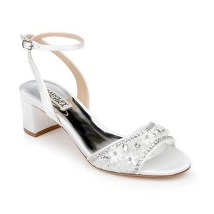 Badgley Mischka Formal White Heels